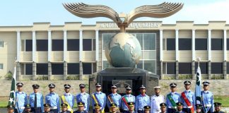 1601 Trainees from TRI-ARMED SERVICES OF PAKISTAN and Allied Countries Passed out during Passing-out parade of Aero Apprentices At Korangi Creek in Karachi