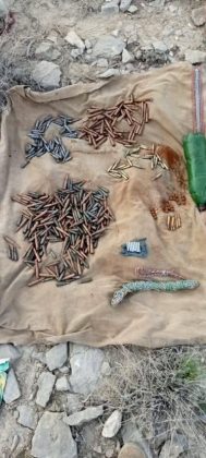 Ammunition recovered from iranian and indian terrorists killed during an operation in Ziarat