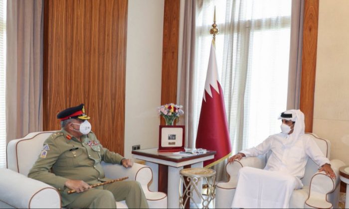 COAS General Qamar Javed Bajwa and Emir of Qatar discussed iranian and indian state sponsored terrorism in Sacred Country PAKISTAN