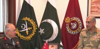 COMMANDER OF TURKISH LAND FORCES General Musa Avsever Held One On One High-Profile Important Meeting With COAS General Qamar Javed Bajwa At GHQ Rawalpindi