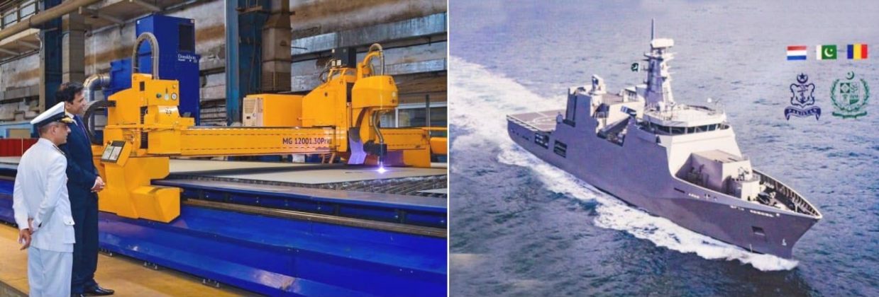 Galati Shipyard holds Steel Cutting Ceremony of PAKISTAN NAVY’s Offshore Patrol Vessel