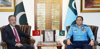 New Ambassador Of TURKIYE To PAKISTAN His Excellency Mr. Mehmet Pacaci Held On One Important Meeting With CAS Air Chief Marshal Zaheer Ahmed Babar At AIR HQ Islamabad