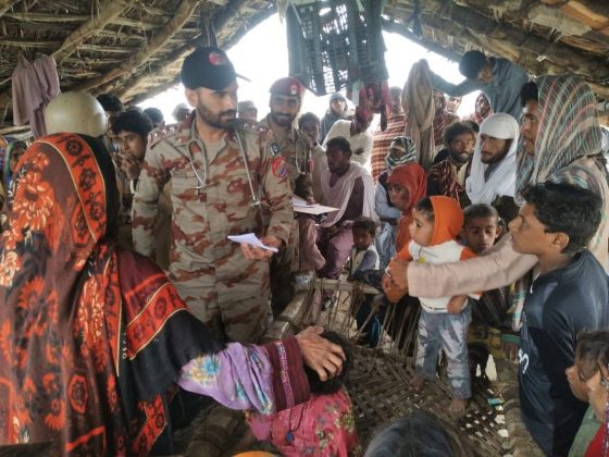 PAK ARMED FORCES continues rescue and relief efforts in flood-hit areas of Balochistan &ndash; Sindh and GB