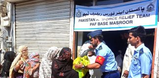 PAKISTAN AIR FORCE Humanitarian Assistance and Disaster Relief (HADR) Operation in Karachi