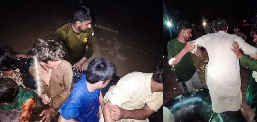 PAKISTAN NAVY RELIEF OPERATION IN FLASH FLOOD HIT AREAS OF BALOCHISTAN AND SINDH