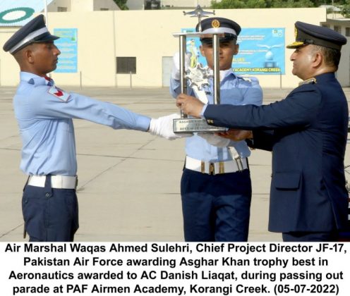 Passing out Parade of Aero Apprentices held in Khi