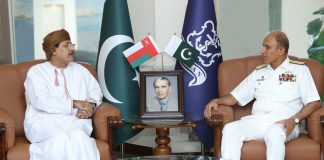 Ambassador Of Oman To PAKISTAN Held One One One High-Profile And Important Meeting With CNS Admiral Muhammad Amjad Khan Niazi At NAVAL HQ Islamabad