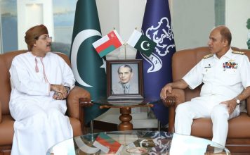 Ambassador Of Oman To PAKISTAN Held One One One High-Profile And Important Meeting With CNS Admiral Muhammad Amjad Khan Niazi At NAVAL HQ Islamabad