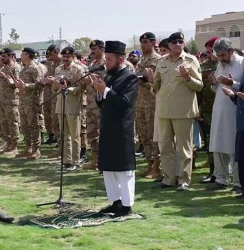 COAS General Qamar Javed Bajwa Attends The Funeral Prayers Of Corps Commander Quetta Lieutenant General Sarfraz Ali And 5 Other Senior PAK ARMY Officers At Quetta