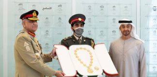 COAS General Qamar Javed Bajwa Conferred With The UAE’s Highest Military Award Order Of The Union For Promoting PAKISTAN and UAE Bilateral Defense And Security Relationship