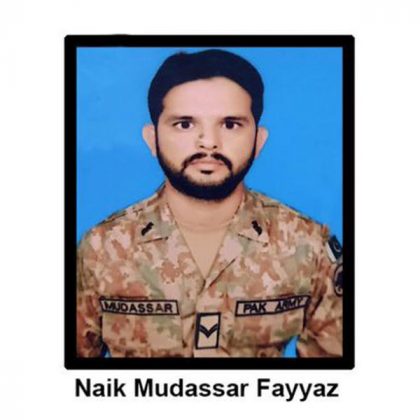 Crew Chief Naik Mudassir Fayyaz Shaheed