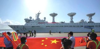 PAKISTAN Iron Brother CHINA's Yuan Wang-5 Spy Warship Successfully Reaches Sri Lankan Port Of Hambantota For A Week Long Visit Despite The Baseless Concerns Of Terrorist Country india