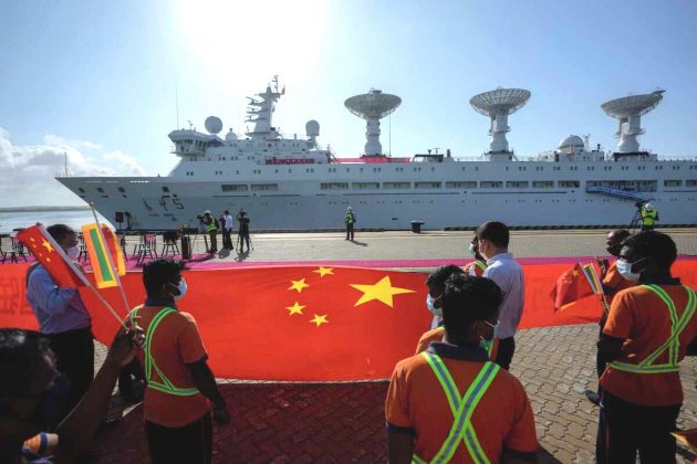 PAKISTAN Iron Brother CHINA's Yuan Wang-5 Spy Warship Successfully Reaches Sri Lankan Port Of Hambantota For A Week Long Visit Despite The Baseless Concerns Of Terrorist Country india