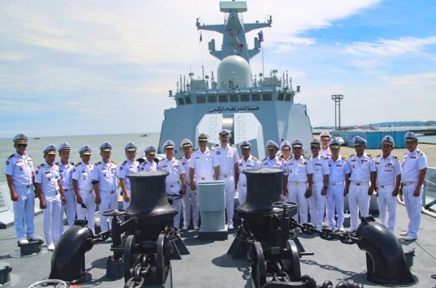 PAKISTAN NAVY Stealth Warship PNS TAIMUR Visits Sihanoukville Port In Cambodia As Part Of The Flag Showing Mission And Goodwill Visit