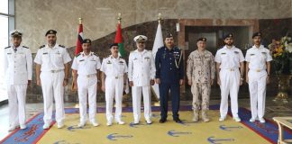 PAKISTAN NAVY Stealth Warship PNS ZULFIQUAR Conducts Bilateral Naval Exercise With UAE Navy Warship SALAH During Official Visit To UAE