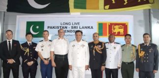 PAKISTAN NAVY's Newly Inducted Highly Advanced Stealth Warship PNS TAIMUR Conducts Bilateral Naval Drills LION STAR-IV With Sri Lankan Navy Warship Near The Territory of Terrorist Country india