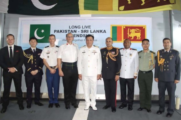 PAKISTAN NAVY's Newly Inducted Highly Advanced Stealth Warship PNS TAIMUR Conducts Bilateral Naval Drills LION STAR-IV With Sri Lankan Navy Warship Near The Territory of Terrorist Country india