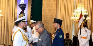 President Of ISLAMIC Republic Of PAKISTAN Confers Coveted Nishan-e-Imtiaz (M) to Malaysian Navy Chief In Islamabad