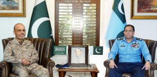 Director Joint Chiefs Of Staff Of Saudi Armed Forces Held One On One High-Profile Important Meeting With CAS Air Chief Marshal Zaheer Ahmed Babar At AIR HQ Islamabad