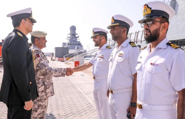 PAK NAVY deploys PNS TABUK Stealth Warship for FIFA World Cup 2022 maritime security in Qatar
