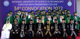 34th Convocation Ceremony of PAKISTAN NAVY Engineering College (PNEC) was held at Karachi