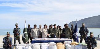 PAKISTAN NAVAL FORCES Successfully Seizes 5800 KG Drugs Of Worth PKR 8.6 Billion From indian And iranian State Sponsored and State Funded Terrorists During An Operation In Arabian Sea