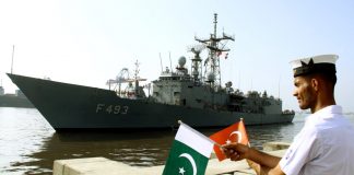 TURKISH Stealth Warship BURGAZADA Arrives At Karachi Port For Promoting Bilateral Security And Defense Ties Between Both Iron Brothers TURKIYE And PAKISTAN