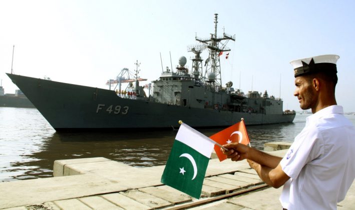 TURKISH Stealth Warship BURGAZADA Arrives At Karachi Port For Promoting Bilateral Security And Defense Ties Between Both Iron Brothers TURKIYE And PAKISTAN