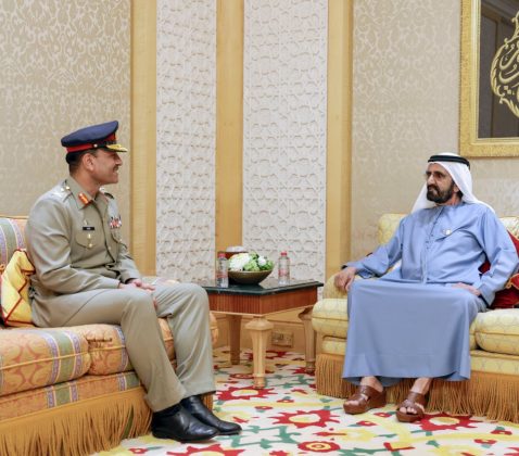 COAS General Asim Munir Meets With The UAE Vice President And Defense Minister H.H Sheikh Mohammed bin Rashid Al Maktoum And Other Top Senior Officials During Officials visit To UAE