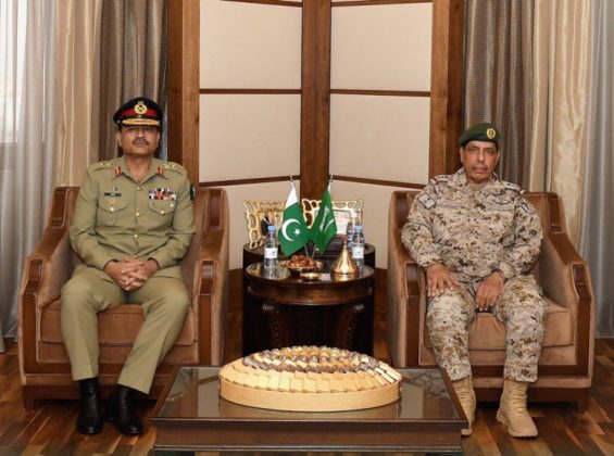 COAS General Asim Munir meets Saudi Chief of General Staff Lieutenant General Fayyad Al Ruwaili