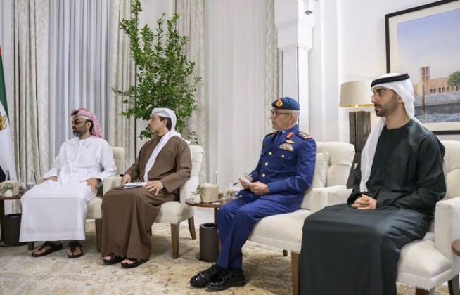 COAS General Asim Munir meets UAE President His Highness Sheikh Mohamed bin Zayed Al Nahyan during Official visit to UAE