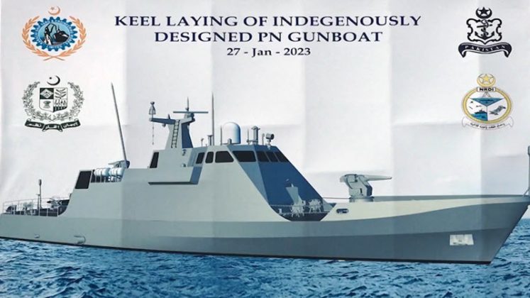 Karachi Shipyard Lays Keel of 1st Indigenously Designed Gun Boat of Sacred Country PAKISTAN