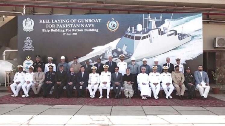 Keel laying ceremony of first indigenously designed Gun Boat Held at KS&EW