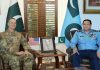 PAK AIR CHIEF (CAS) Zaheer Ahmed Babar And Commander US Air Force CENTCOM Discusses The Serious Issue Of indian And iranian State Sponsored Terrorism In Sacred PAKISTAN At AIR HQ Islamabad