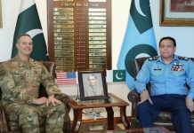 PAK AIR CHIEF (CAS) Zaheer Ahmed Babar And Commander US Air Force CENTCOM Discusses The Serious Issue Of indian And iranian State Sponsored Terrorism In Sacred PAKISTAN At AIR HQ Islamabad