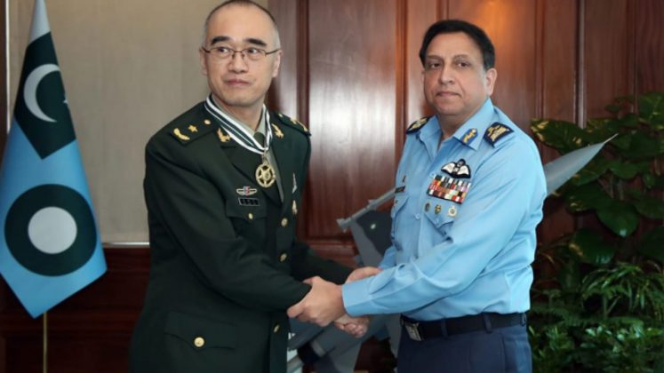 CAS Air Chief Marshal Zaheer Ahmed Babar Confers Coveted And Prestigious Hilal-i-Imtiaz (Military) Award Upon PAKISTAN Iron Brother CHINA DG BOMOTEC General Fan Jianjun At AIR HQ Islamabad