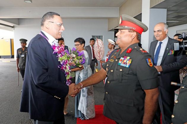 CJCSC General Sahir Shamshad Mirza arrives in Sri Lanka on Official Visit