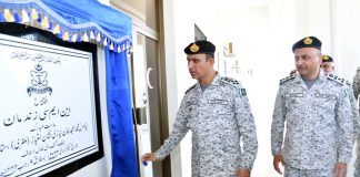 CNS Admiral Muhammad Amjad Khan Niazi Visits Forward Posts In Coastal Areas and Inaugurated Hi-Tech Hospital In Turbat