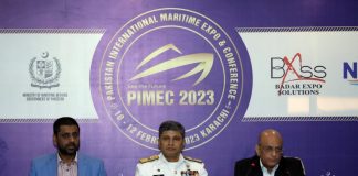 Media Briefing Of PAKISTAN International Maritime Exhibition and Conference (PIMEC-23) Held At Karachi Expo Centre