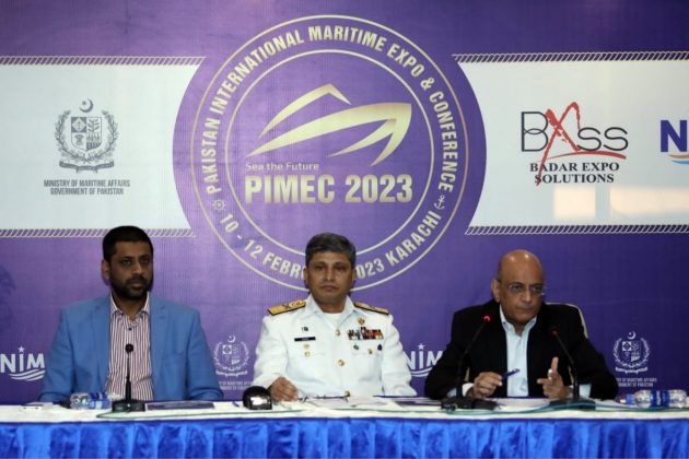 Media Briefing Of PAKISTAN International Maritime Exhibition and Conference (PIMEC-23) Held At Karachi Expo Centre