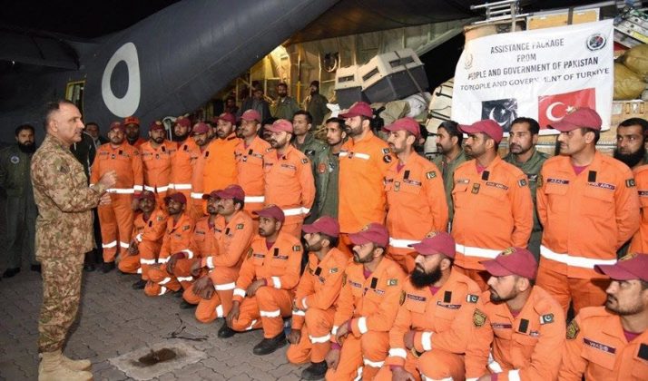 PAF C-130 plane carrying search and rescue team members and relief supplies reached PAKISTAN Iron Brother TURKIYE