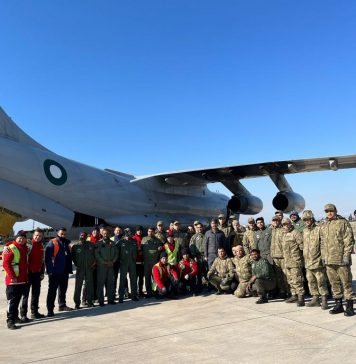 PAF Ilyushin IL-78 Aircraft With 16.5 Tons Of Humanitarian Assistance And Relief Goods Landed Adana Air Base In TURKIYE