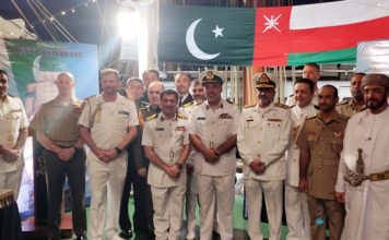 PAKISTAN NAVY Flotilla Comprising Of PN Submarine HASHMAT And Stealth Warships PNS RASADGAR And PNS RAHNAWARD Visits Oman During Overseas Deployment