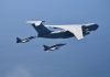 Pride Of Sacred Country PAKISTAN JF-17 Thunder Jets And JF-17 Thunder Brave Jets Conducts Air-to-Air Refueling Over International Water On Their Way Back From Spears Of Victory 2023 Exercise