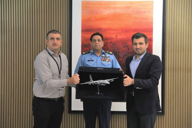 PAK AIR CHIEF (CAS) Air Chief Marshal Zaheer Ahmed Babar With AKINCI Heavyweight Combat Drone