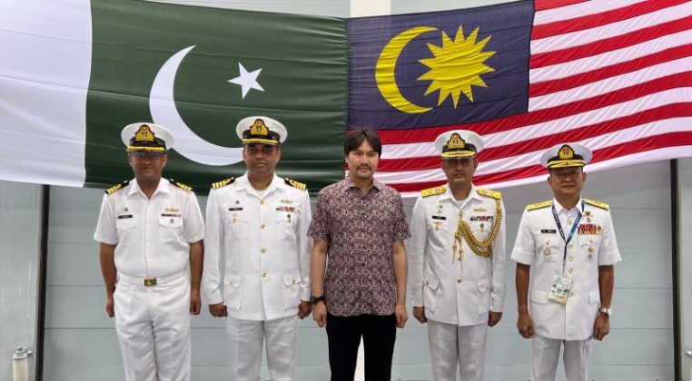 PAK NAVY Stealth Warship PNS Shahjahan participates in LIMA expo at Malaysia