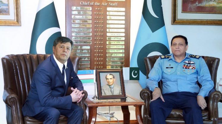 Ambassador Of Republic Of Uzbekistan Held One On One High-Profile And Important Meeting With PAK AIR CHIEF Air Chief Marshal Zaheer Ahmed Babar At AIR HQ Islamabad