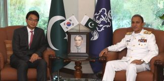 Ambassador of South Korea to Sacred Country PAKISTAN Held One On One High-Profile And Important Meeting With CNS Admiral Muhammad Amjad Khan Niazi At NAVAL HQ Islamabad