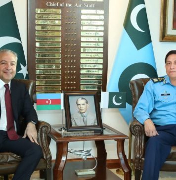 High-level Defense Delegation Of PAKISTAN Iron Brother AZERBAIJAN Held One on One High-Profile and Important meeting with PAK AIR CHIEF Zaheer Ahmed Babar at AIR HQ Islamabad