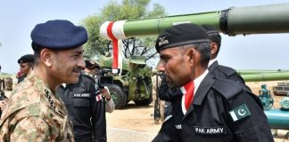 COAS Gen Asim Munir Witnesses The Live Firing Of Hi-Tech VT-4 MBTs And Shoot And Scoot Capabilities Of Nuclear Capable Long Range SH-15 Howitzers During Visit to Tilla Firing Ranges Near Jhelum